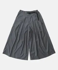 新品 GRAMICCI グラミチ ストレッチギャバジンフレアパンツ グレー L