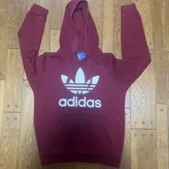 adidas トレフォイルロゴ パーカー ボルドー Mのサムネイル