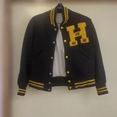 90s HARVARD UNIVERSITY スタジャン ナイロン バーガンディ - メルカリ