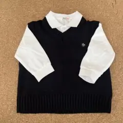 ベスト＆ポロシャツセット(90)