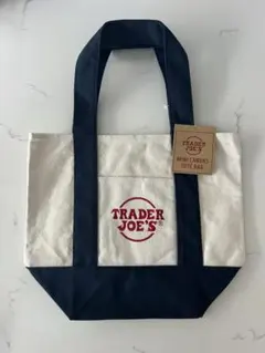 日本未発売】大人気！Trader Joe's ミニトートバッグ ネイビー - メルカリ