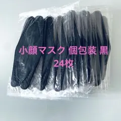 ★期間限定値下★不織布立体型マスク 個包装 黒 24枚のサムネイル