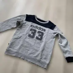 adidas トレーナー 33 グレー/ネイビー