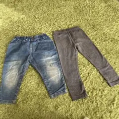 BREEZE デニムパンツとレギンスセット 100