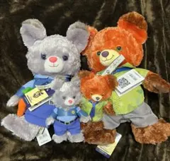 最新ユニベア❤ ズートピア2 ジュディ ニック ぬいぐるみ ディズニー