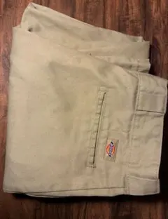 アメリカの国製古着Dickies 874 ワークパンツチノパンベージュ32×30