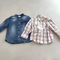 男の子　シャツ　2枚まとめ売り　100 プティマイン