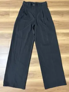 ブラック スラックス Sサイズ プリーツ入り