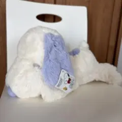 スヌーピー ぬいぐるみ PEANUTS 紫 白