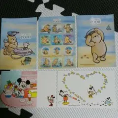 クラシックプー ・レトロミッキー ポストカードセット