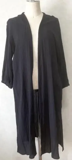 美品　ユニクロ　ネイビー　ロングカーディガン　大きいサイズ