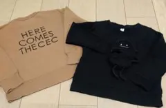 キッズスウェットトレーナー110サイズ 2枚セットcoen graniph