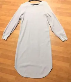 UNIQLO/ユニクロ 434404 ワッフルクルーネックワンピース【S】