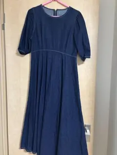 ノスタルジア デニム ワンピース ロング