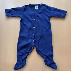 PETIT BATEAU ロンパース 1m/3m ネイビー