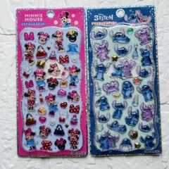 【新品/国内正規品】　プチドロップステッカー　バンビ　スティッチ　セット