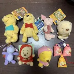 くまのプーさん ぬいぐるみキーホルダーセット★