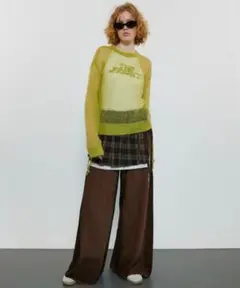 Edge Gradient Wide Pantsエッジグラデーションワイドパンツ