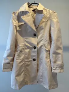 アイボリー トレンチコート Lサイズ