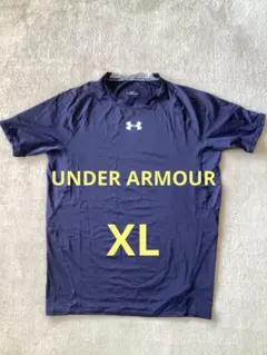 アンダーアーマー半袖コンプレッションインナーXL ネイビー トレーニングラグビー