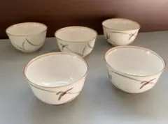 香蘭社　金花柄 湯飲み 5個セット