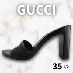 GUCCI グッチ サンダル ミュール 黒 35.5 23cmのサムネイル