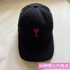 Ami Paris ハートロゴ キャップ ブラックのサムネイル