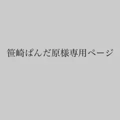 笹崎ぱんだ原様専用ページ