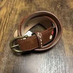 花柄刺繍ベルト