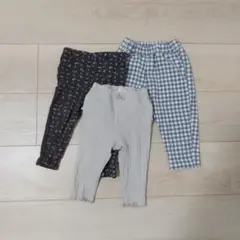 女の子　ズボン　パンツ　80cm　3枚セット