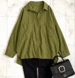 ITEMS URBAN RESEARCH シャツブラウス 緑 Freeのサムネイル