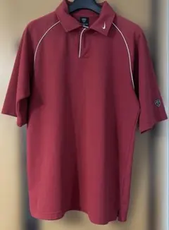NIKE赤のゴルフポロシャツ　(M size)