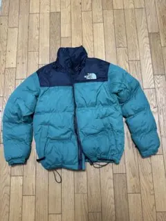 ノースフェイス ヌプシ ダウンジャケット グリーン×ブラックL