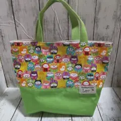 ハンドメイド☆トートバッグ(キミドリ)