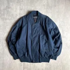 【90s Calvin Klein】ジップブルゾン　ボンバー　裏地チェック　短丈