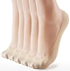 【未使用】ベージュ フットカバー 5足セット