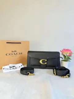 COACH ブラック ショルダーバッグ