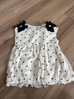 petit main ドット柄ノースリーブトップス 120