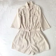 Haricot Rouge ベージュオールインワン
