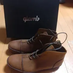 qlamb ブラウン ハイカットシューズ