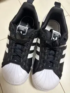 adidas Superstar キッズ スニーカー 19cm ブラック