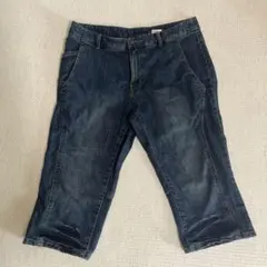 イーストボーイ 15号 デニム クロップドパンツ 大きいサイズ グリーンノートのサムネイル