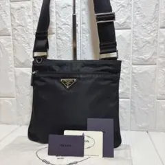 【美品】 PRADA 三角ロゴ ナイロン ショルダーバッグ サコッシュ 斜め掛け