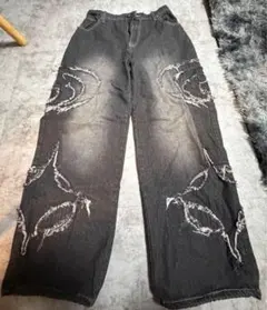 希少 00s archive 和柄 easy denim pants y2k - メルカリ