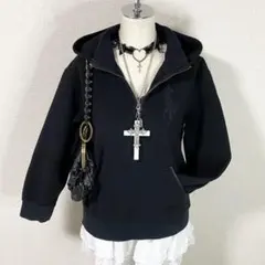 希少 ラルフローレン ハーフジップパーカー ビッグポニー フリース y2k