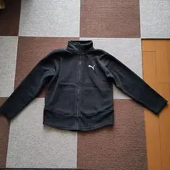 プーマ PUMA フリースジャケット 黒 サイズ140