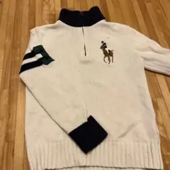 ラルフローレン　ビッグポニー　セーター　140cm オフホワイト