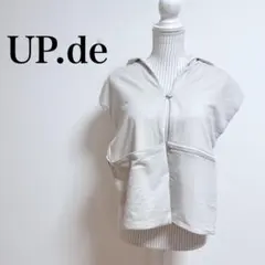 UP.de さらっと肩掛け ポケットが便利なワッフルコンビの付けフードの会のサムネイル