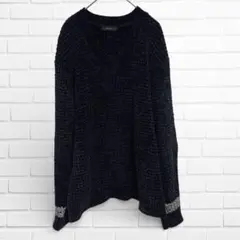 【 COMME CA ISM 】☆美品　ニット　セーター　ワッフル編(Ｌサイズ)