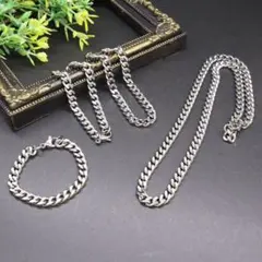 お得！ネコポス送料込！サージカルステンレス 喜平チェーン ブレスレット13cm〜